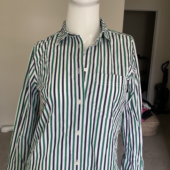 J. CREW SHIRT TOP BLOUSE SIZE 00 NWOT - Picture 2 of 6